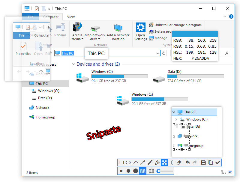 Snipaste 截图演示